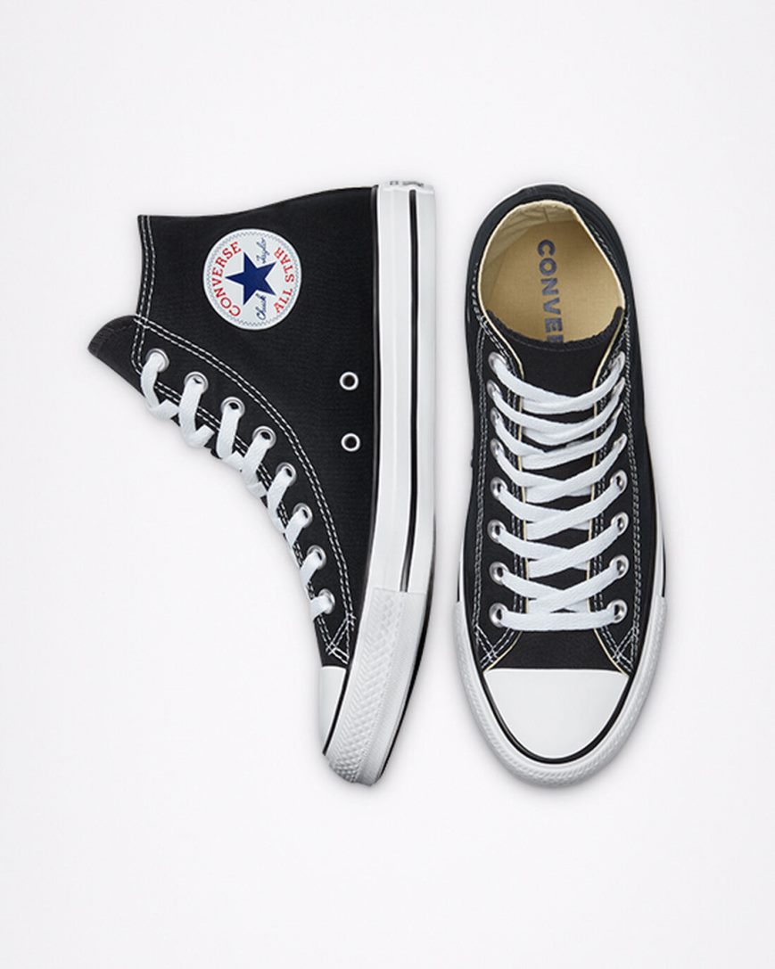 Tenis Converse Chuck Taylor All Star Classicos Cano Alto Masculino Pretas | PT D0719P3